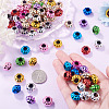100Pcs UV Plating Opaque Acrylic European Beads PACR-TA0001-32C-6