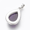 Natural Agate Pendants G-L512-C27-3