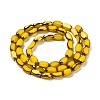 Electroplate Opaque Color Glass Beads Strands EGLA-Q127-A01-02B-2