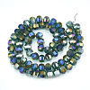 Electroplate Glass Beads Strands EGLA-S174-05G-2