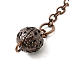 Brass Cable Chain Coil Dowsing Pendulums HJEW-D004-02-5