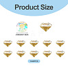 1 Bag Pointed Back Glass Rhinestone Cabochons RGLA-TADJ0001-01A-07-3