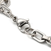 Two Tone 304 Stainless Steel Oval Link Chain Bracelet BJEW-B078-02GP-3