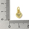 Real 18K Gold Plated Brass Pave Cubic Zirconia Pendants KK-M283-08E-02-3