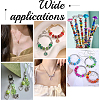 100Pcs Printed Transparent Resin European Beads RESI-PA0001-18A-6