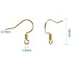 Brass Earring Hooks KK-PH0015-01G-NF-2