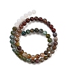 Natural Grey Agate and Indian Agate Beads Strands G-B095-A05-02-5