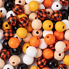 120Pcs 6 Style Natural Wood Beads WOOD-YS0001-02-3