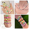 100Pcs 10 Styles Handmade Polymer Clay Beads CLAY-TA0001-65-10