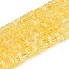 Crackle Transparent Glass Beads Strands GLAA-N062-4mm-08-1