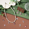 36Pcs 12 Styles Rack Plating Alloy Rhinestone Pendants FIND-TA0010-29-8