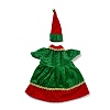 Christmas Clothes Felt Cloth & Iron Wine Bottle Cover Decoration DJEW-K027-02D-2