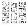 Black and White Series Picture Stickers STIC-Q005-03A-1