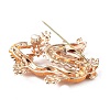 Dragon Alloy Rhinestone Brooches LS-JEWB-K018-12KCG-2