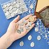60Pcs 6 Styles Religion Tibetan Style Alloy Pendants FIND-CJ0005-79-4