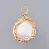 Natural Baroque Pearl Keshi Pearl LS-X-PALLOY-JF00409-2