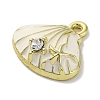 Alloy Enamel Charms FIND-U024-07G-04-2