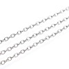 Tarnish Resistant 304 Stainless Steel Cable Chains X-CHS-R002-0.4mm-1