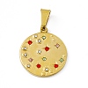 Rhinestone Pendants STAS-P315-13G-1