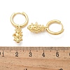 Brass Cubic Zirconia Hoop Earrings EJEW-Q015-01G-4