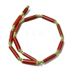 Handmade Lampwork Chevron Beads LAMP-Z019-01-06-2