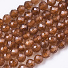 Natural Orange Garnet Beads Strands G-R462-029A-1