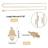 DIY 304 Stainless Steel Necklaces Kits DIY-UN0002-11G-5