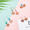 DIY Wooden Dangle Earring Making Kits DIY-OC0006-43-6