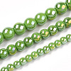 Electroplate Opaque Glass Beads Strands LS-GLAA-T032-P4mm-AB06-4