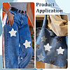 6Bags Polyester Blank Embroidery Sew on Cloth Patches PATC-PH0001-86D-5