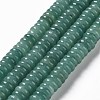 Flat Round/Disc Natural Green Aventurine Bead Strands G-L405-07-8mm-2