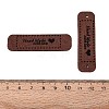 Imitation Leather Label Tags PURS-PW0001-494G-3