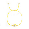 Bohemian Style Resin Evil Eye Bead Braided Bracelets BR6167-5-1