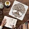 Large Plastic Reusable Drawing Painting Stencils Templates DIY-WH0172-658-3