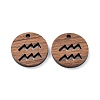 Walnut Wood Laser Cut Pendants WOOD-Q051-06H-1