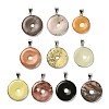 Natural Mixed Gemstone Pendants G-Z097-02P-B-1