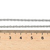 304 Stainless Steel Rope Chain Necklaces NJEW-Z084-02P-02-5