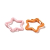 Spray Painted Alloy Key Snap Hook Clasps for Keychains X-FIND-L016-02-2