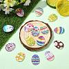 50Pcs 2-Hole Wood Buttons BUTT-CJC0004-02-6