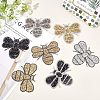 Rhinestones Sew on/Iron on Patches DIY-FG0001-38-7