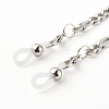 304 Stainless Steel Figaro Chains Eyeglasses Chains AJEW-EH00348-6