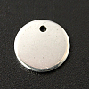 Tarnish Resistant 304 Stainless Steel Stamping Blank Tag Pendants X-STAS-Q056-20mm-1