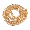 Electroplate Glass Beads Strands EGLA-R030-6x6mm-03-2