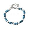Heart Non-magnetic Synthetic Hematite Link Chain Bracelets for Women BJEW-Z148-07P-01-2