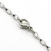 Tarnish Resistant Box Chain Necklace for Men LS-NJEW-F027-17-2mm-3