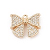Brass Micro Pave Cubic Zirconia Pendants LS-KK-U051-04G-01-1