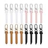 16Pcs 4 Style Imitation Leather Zipper Pull Fixer Replacement for Tab Luggage Purse Repair Accessories HJEW-PH02333-6