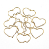 Brass Cubic Zirconia Pendants KK-T032-024G-3