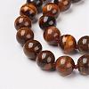 Natural Tiger Eye Beads Necklaces NJEW-F138-10mm-02-2