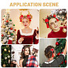 12 Pairs 12 Styles New Year's Day Theme Polyester Alligator Hair Clips PHAR-CA0001-007-7